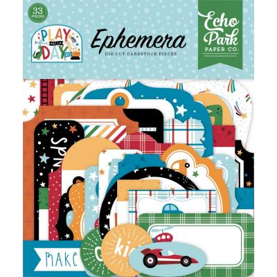 Echo Park Play All Day Boy Die Cuts - Ephemera
